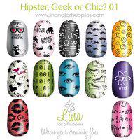 Hipster Chic or Geek! 01 Lina Nail Art